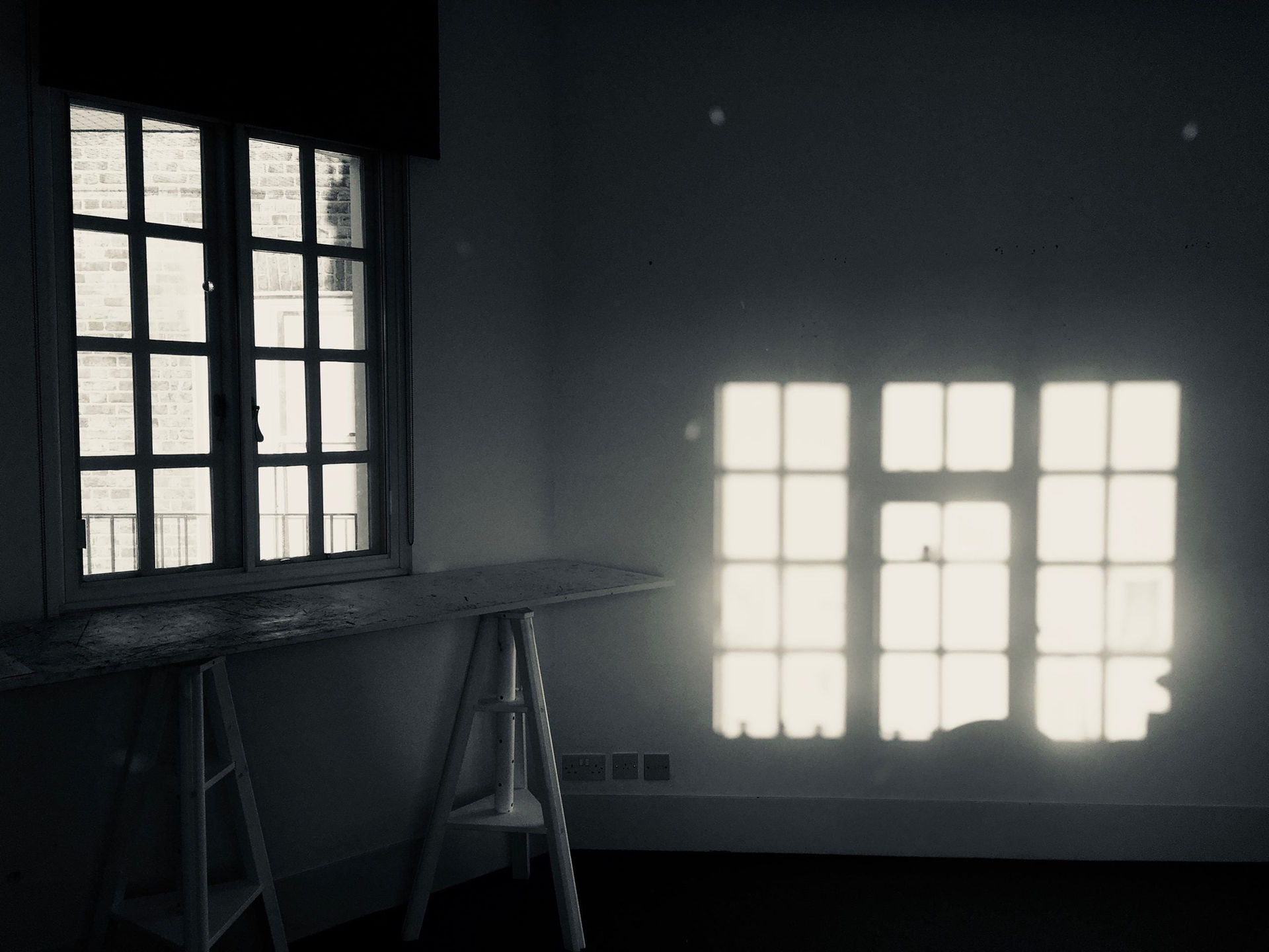 Sun coming into Anderson’s studio, 2010.