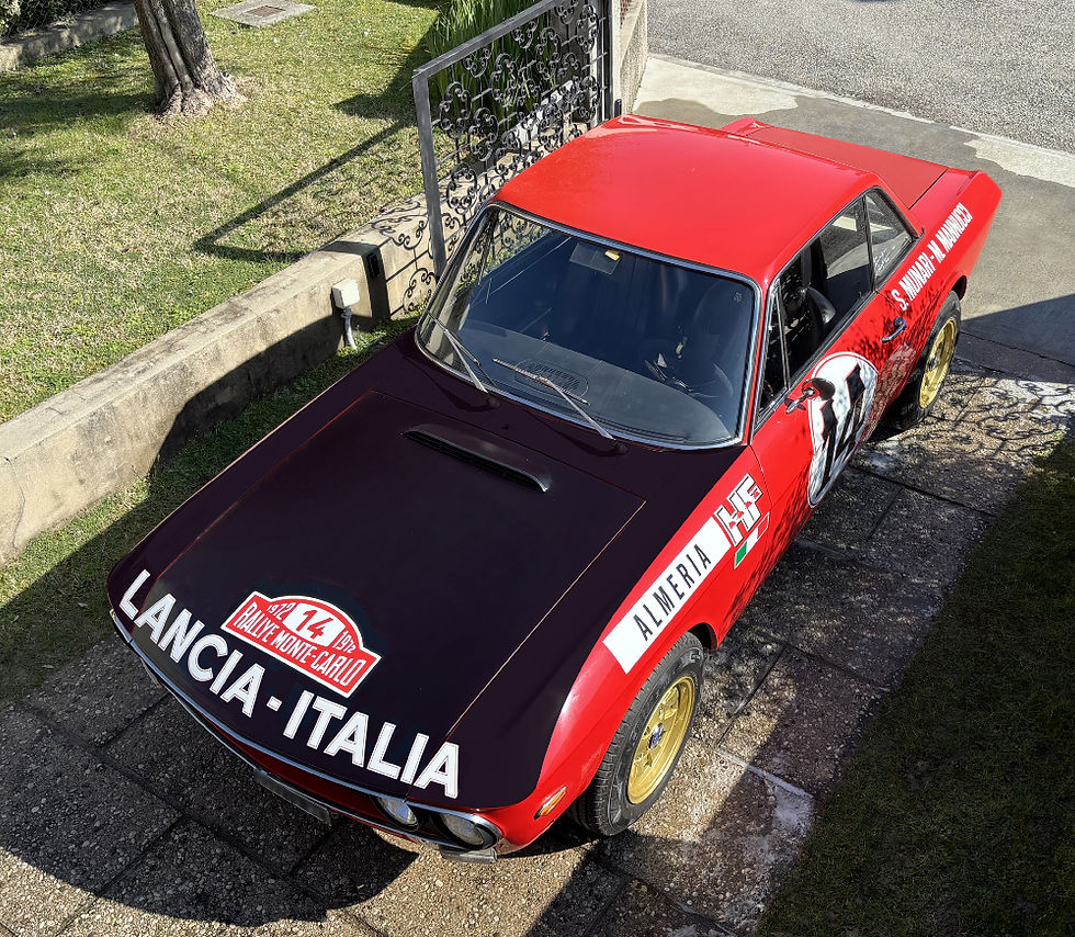 lancia fulvia hf coupe montecarlo 1972 munari mannucci grafica livrea adesivi sticker decal pubblimais