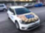 decorazioni pubblicitarie in adesivo su autovetture aziendali eseguite da pubblimais a torino