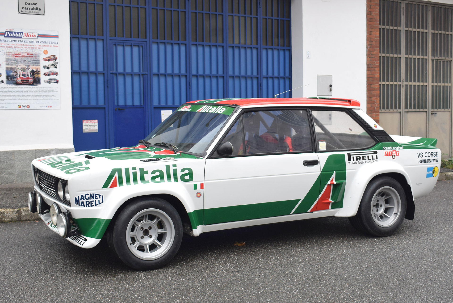 fiat 131 abarth alitalia realizzata da pubblimais