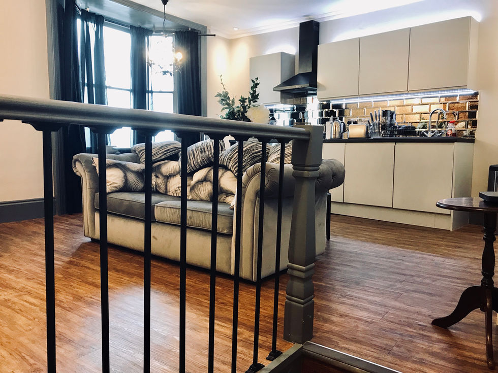 Airbnb design, Margate interior design, renovation, faux brick, interior design, interior design margate, interior designer Surrey, airbnb design, holiday let designer, trendy interior design margate,