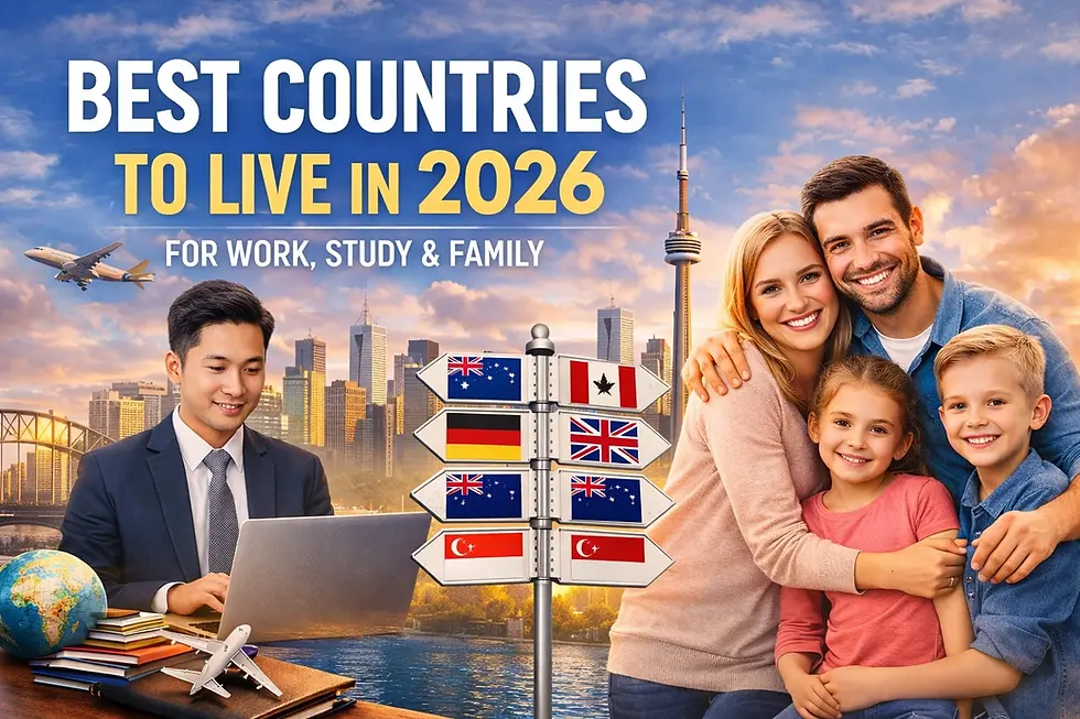 Best Countries to Live in 2026 for Work, Study & Family