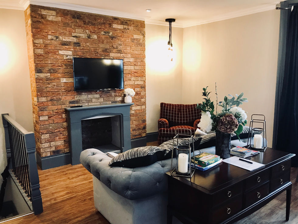 Airbnb design, Margate interior design, renovation, faux brick, interior design, interior design margate, interior designer Surrey, airbnb design, holiday let designer, trendy interior design margate,