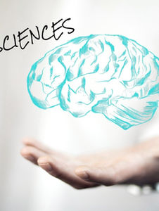 Illustration neurosciences montrant un cerveau tenu dans une main, représentant les 5 dimensions de la thérapie intégrative MIGS