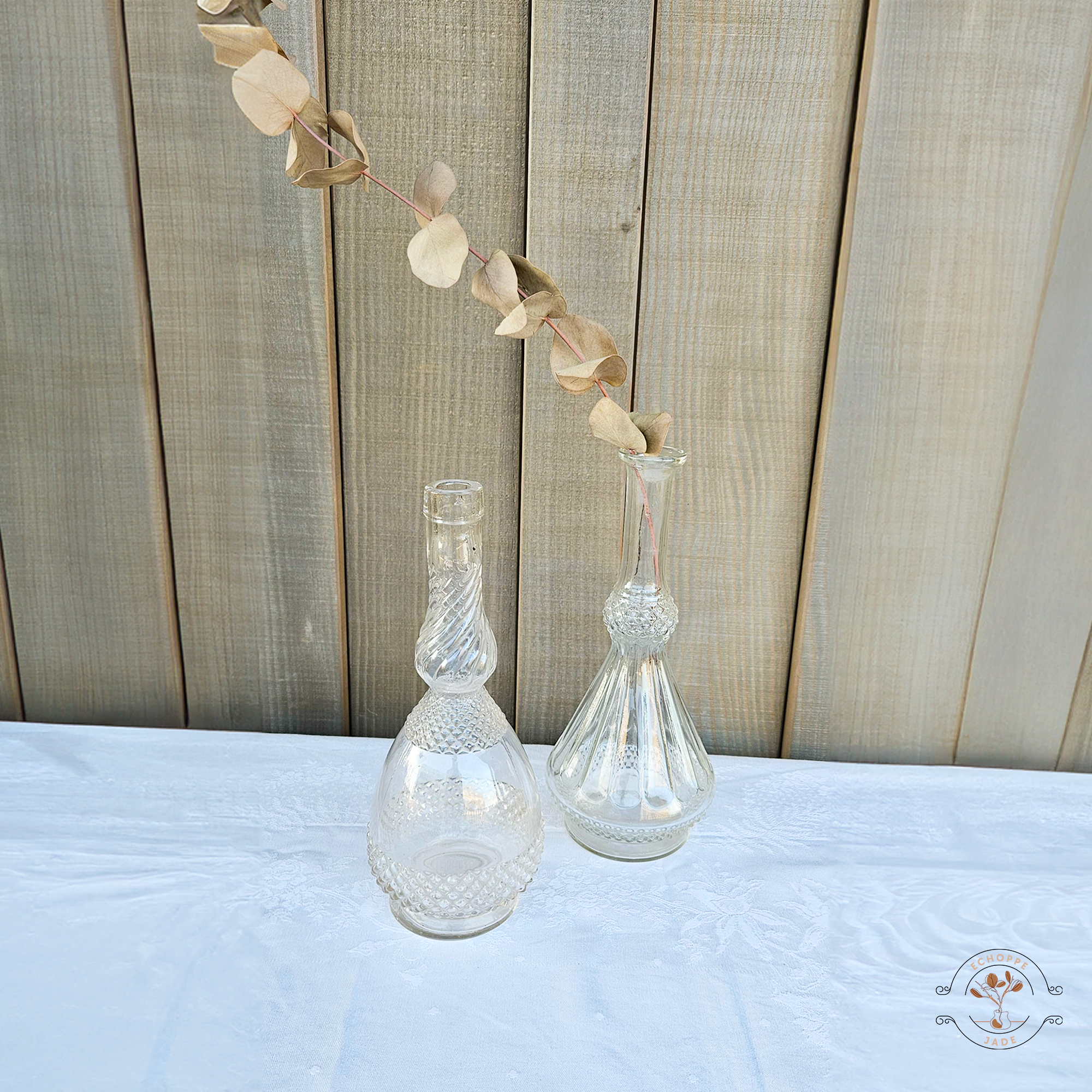 Duo de vases en verre