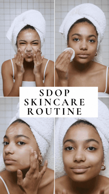 White Minimalist Beauty Skincare Routine Steps Mobile Video Instagram Reel (4).gif