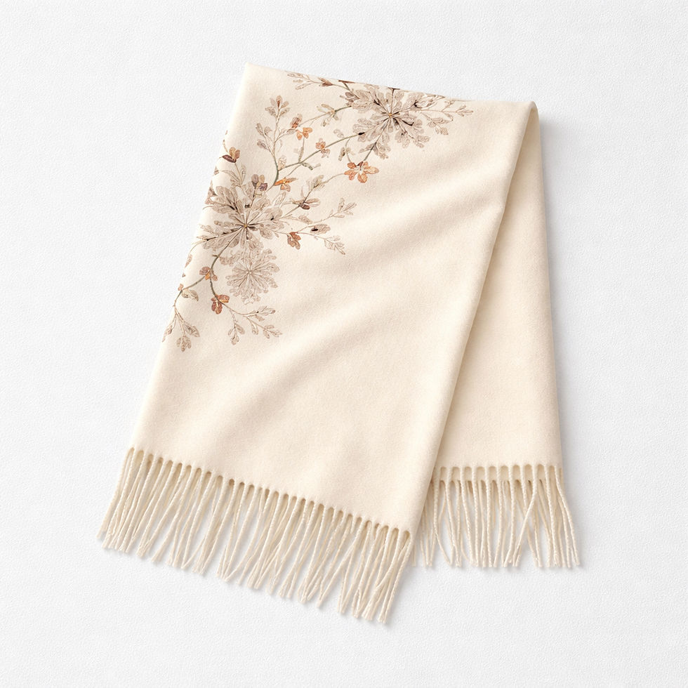 Miniatura: Pashmina bordada