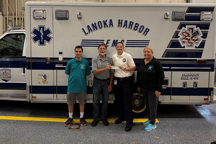 Sentimental Cruisers Donation to Lanoka Harbor EMS