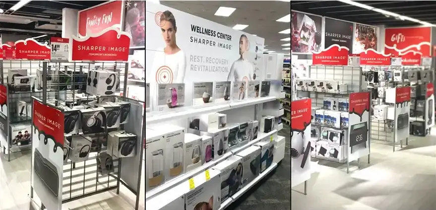 License now-Sharper Image brand