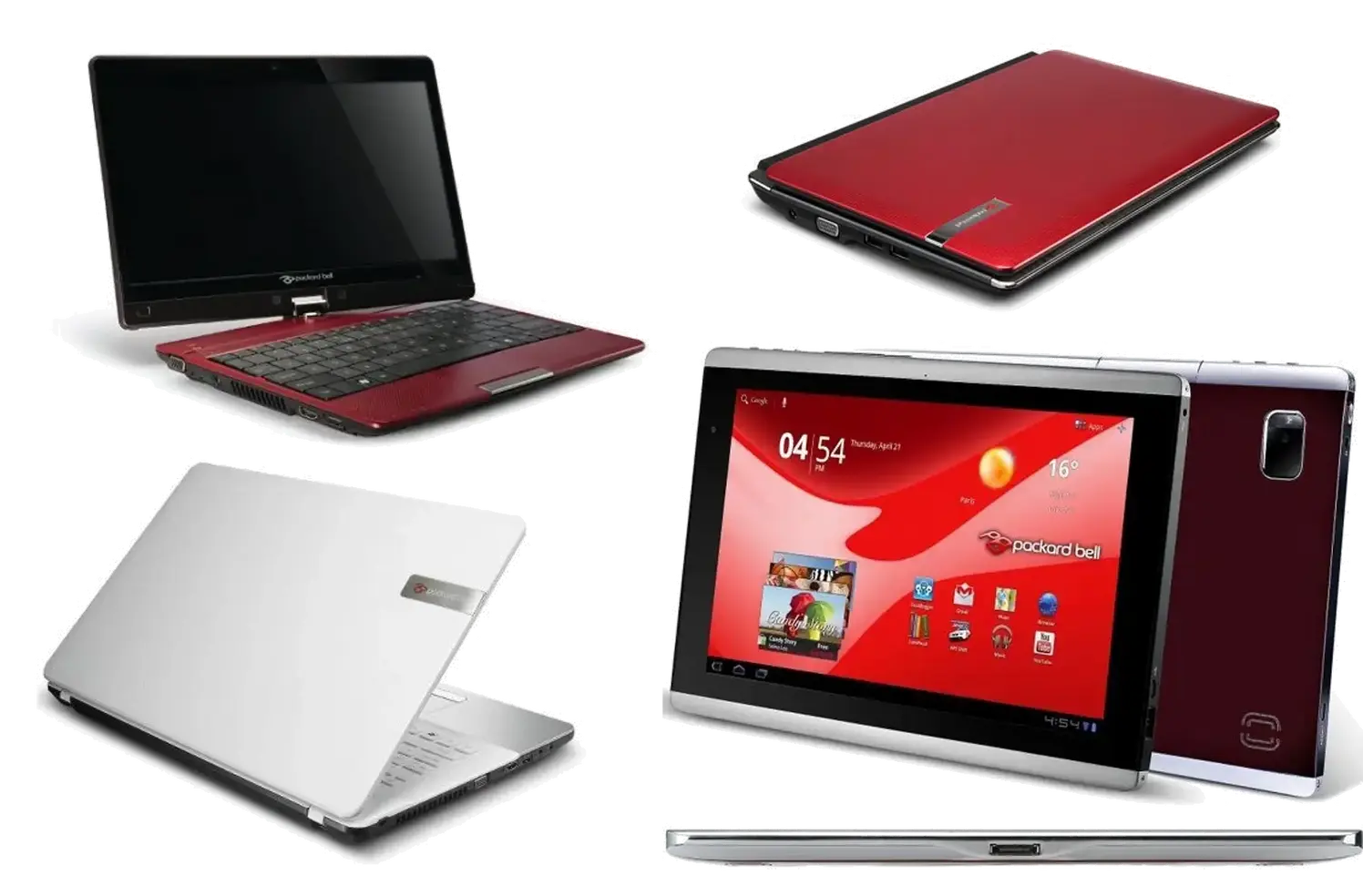 Packard Bell brand product display