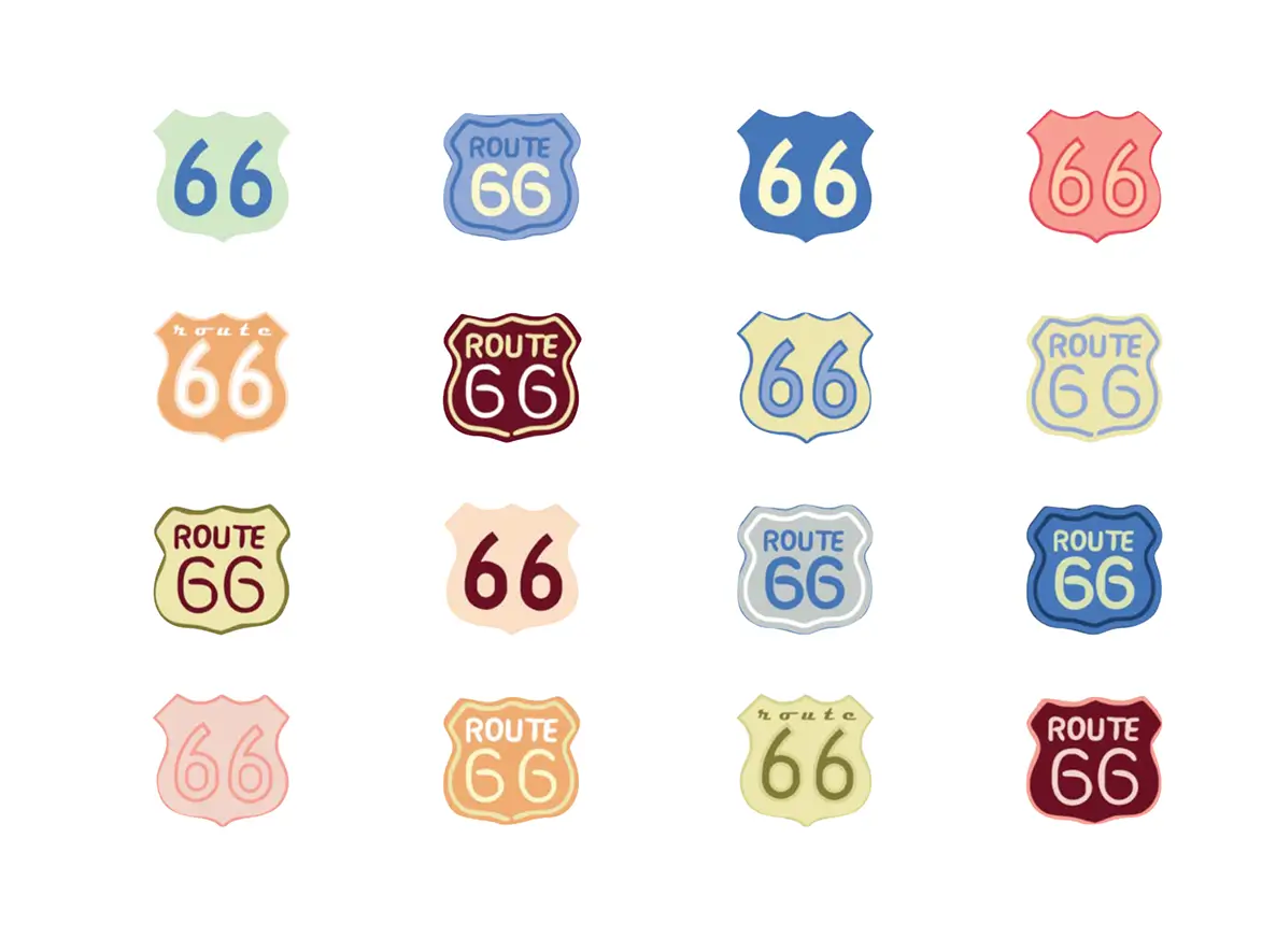 License now-Route 66 brand