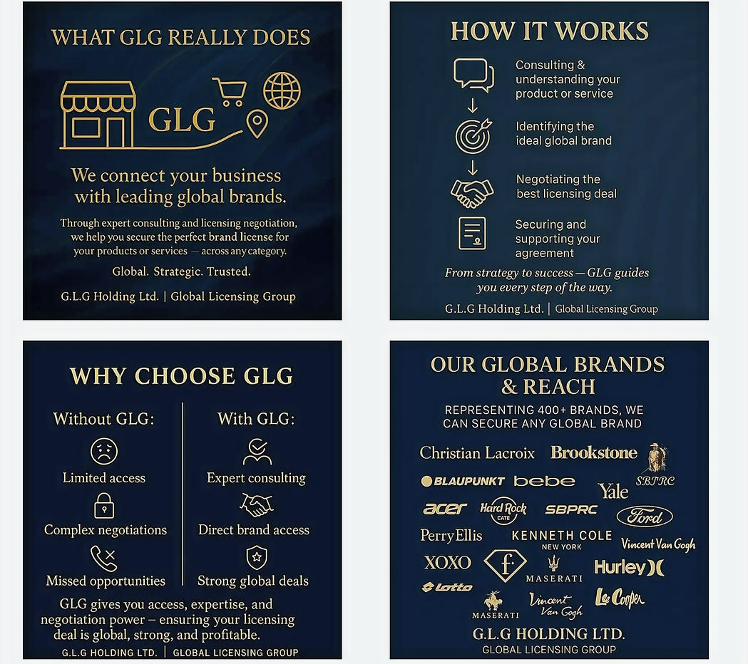 About G.L.G HOLDING LTD ​