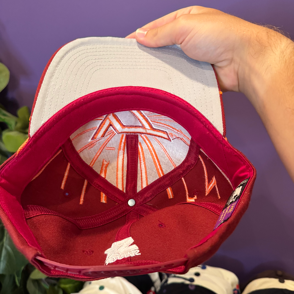 Thumbnail: Virginia Tech Hokies Starter Collision Shatter Snapback Hat Cap Wool Blend cap 