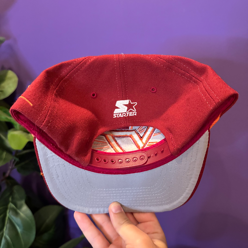 Thumbnail: Virginia Tech Hokies Starter Collision Shatter Snapback Hat Cap Wool Blend cap 