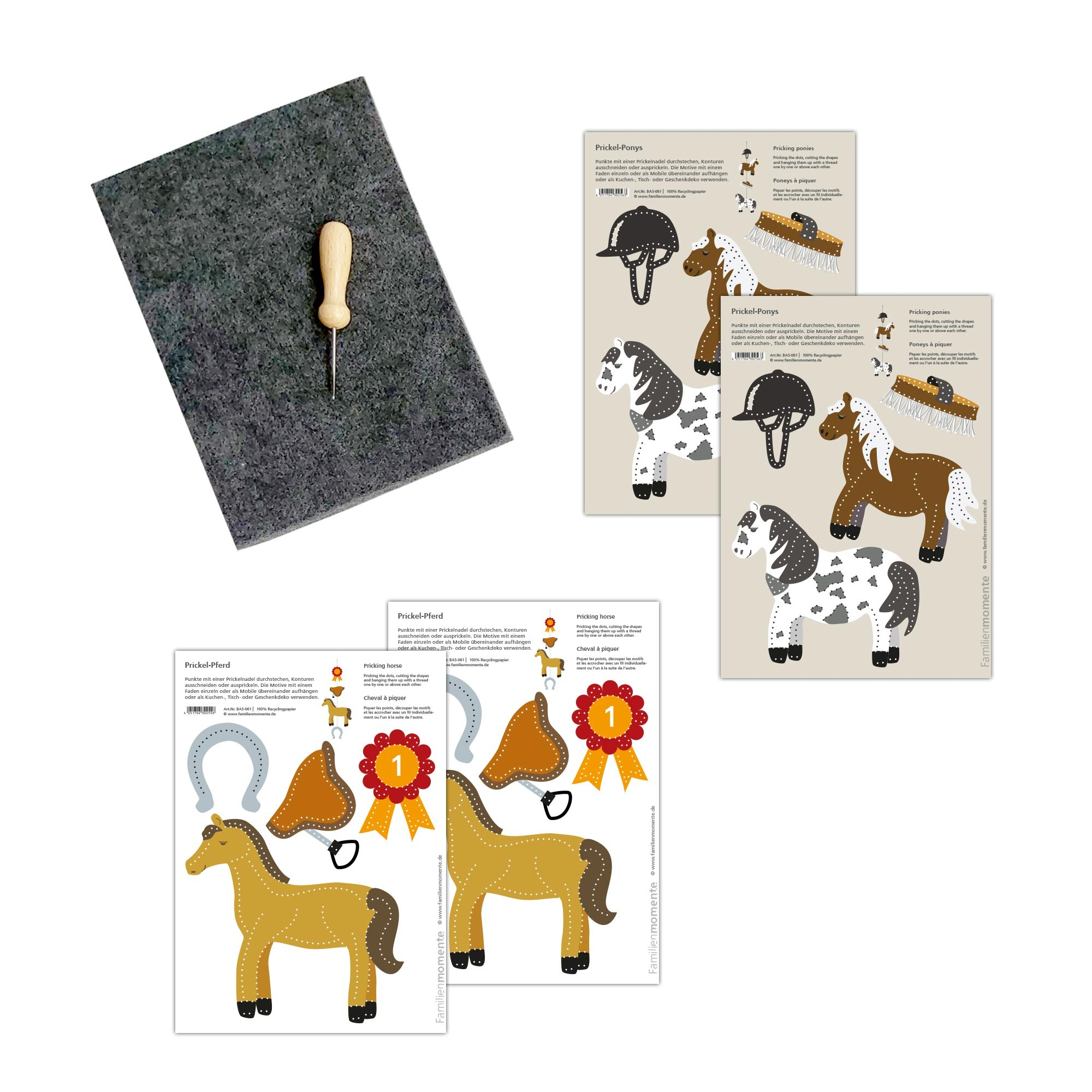 Bastelset Pferde & Ponys