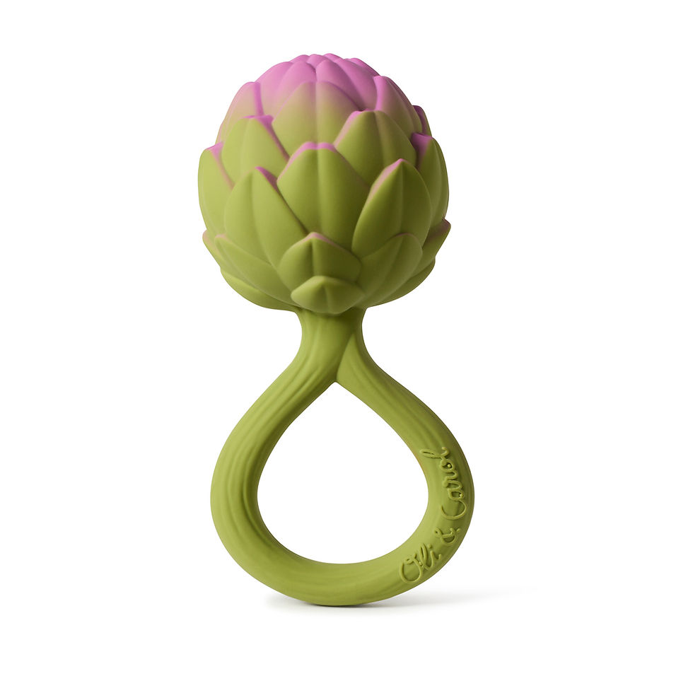 Miniaturbild: Naturkautschuk Rassel - Artischocke