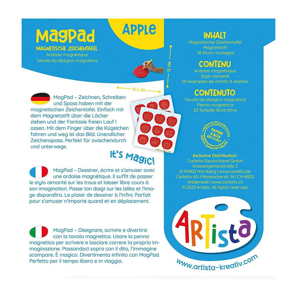 Miniaturbild: Magnet Zeichentafel Apfel