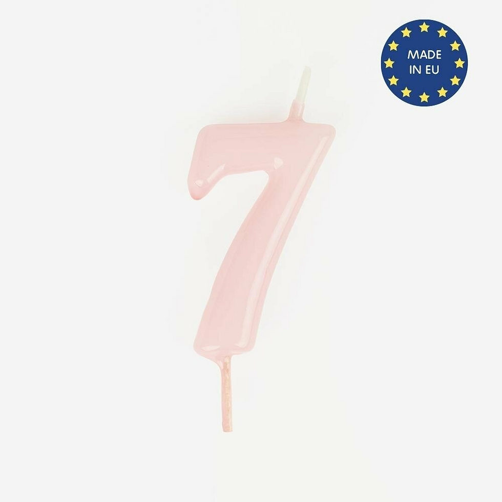 Miniaturbild: Geburtstagskerze Rosa Zahlen 0-9