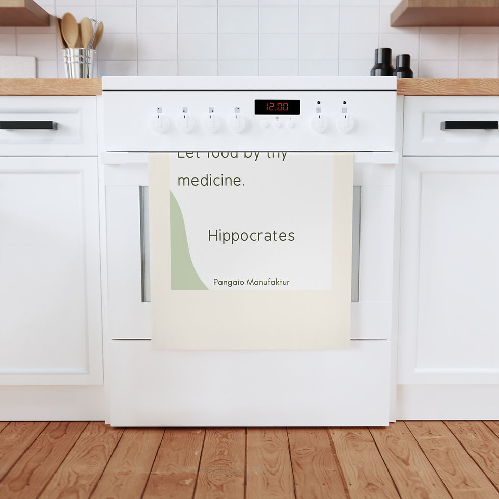 Thumbnail: Bio Geschirrtuch — "Let food be thy medicine" Hippocrates