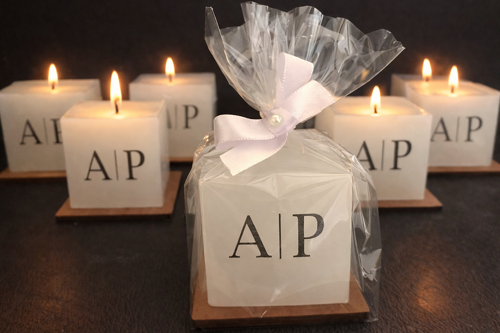 vela com nome vela quadrada personalizada curitiba