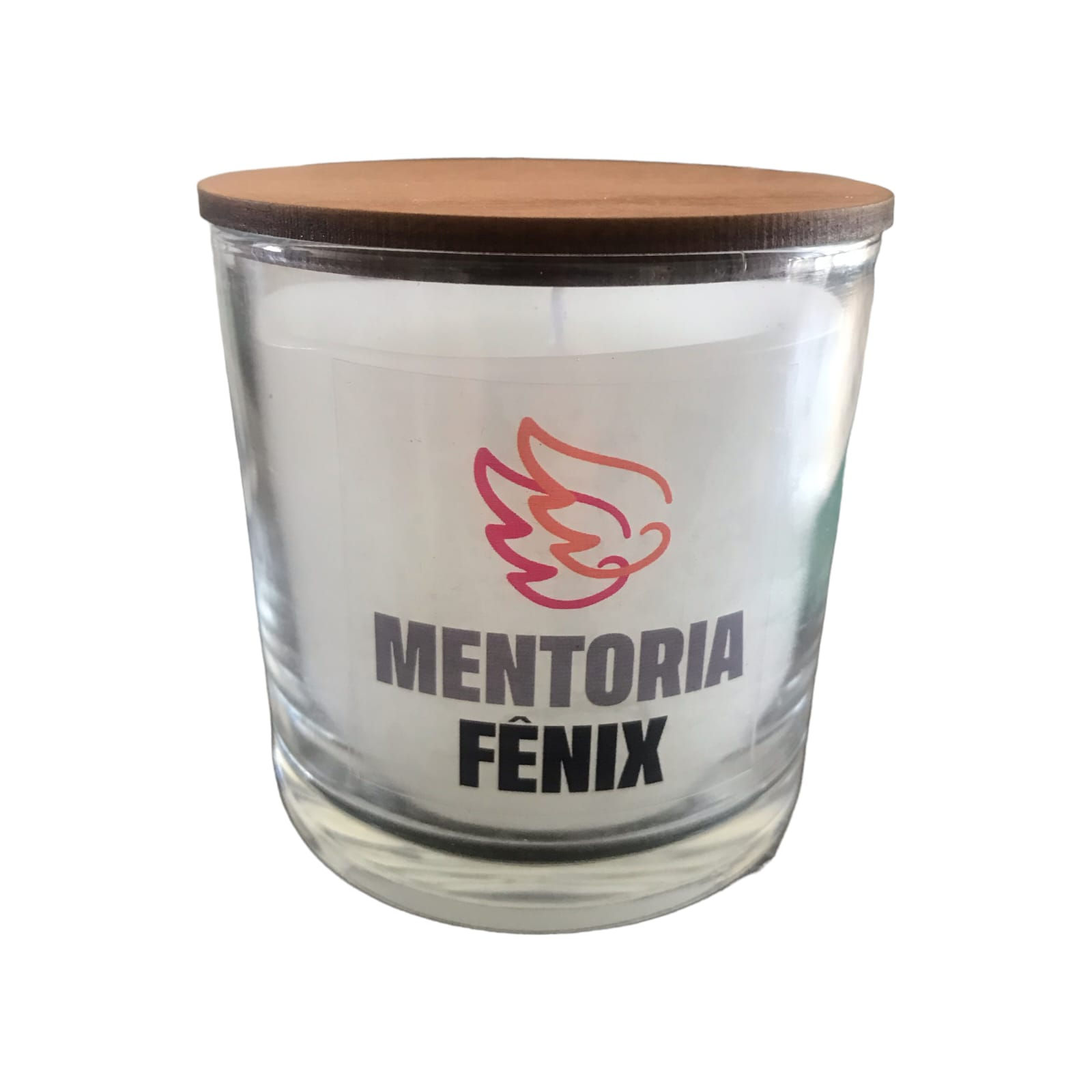 vela com logomarca e tampa de madeira brinde corporativo curitiba