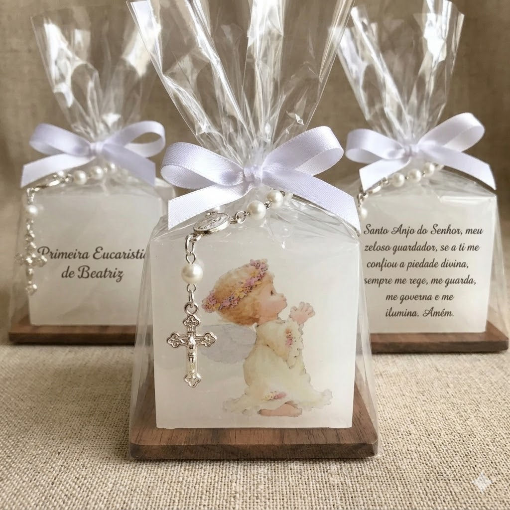 vela personalizada com anjinho, lembrancinha festa batizado aniversario anjinho