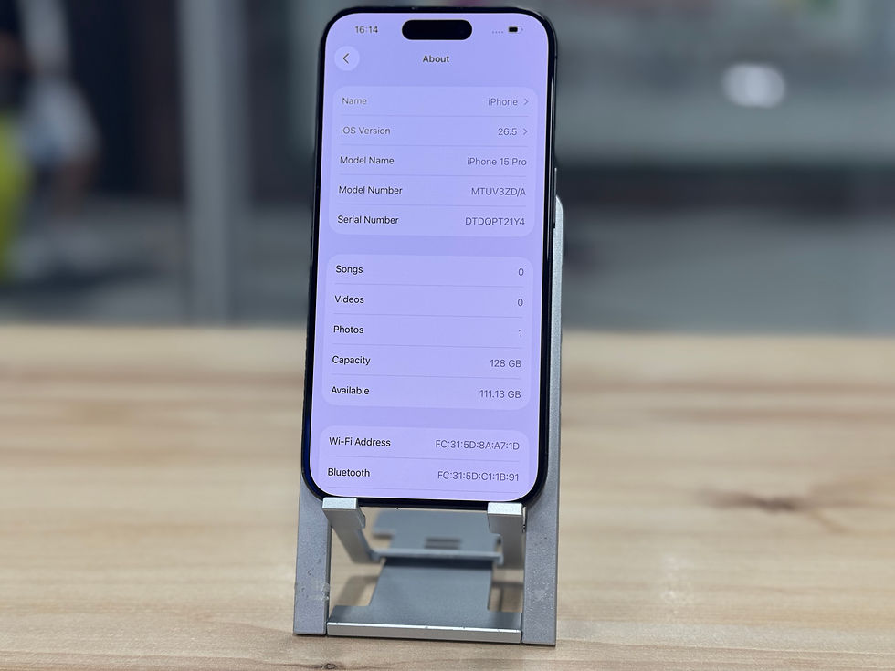 Thumbnail: iPhone 15 Pro, 128GB Black Titanium