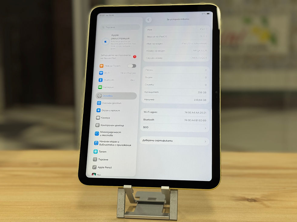 Миниатюра: iPad 10, 256GB Yellow, WiFi