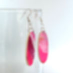 Thumbnail: Paint Palette Collection - Hot Pink Wave Earrings