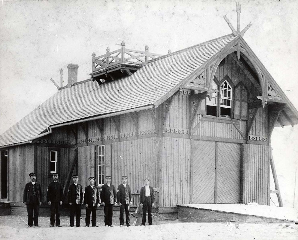 Little Kinnakeet Life-Saving Station, Hatteras Island, Outer Banks, Undated, H. H. Brimley Collection, Outer Banks History Center, State Archives of North Carolina.