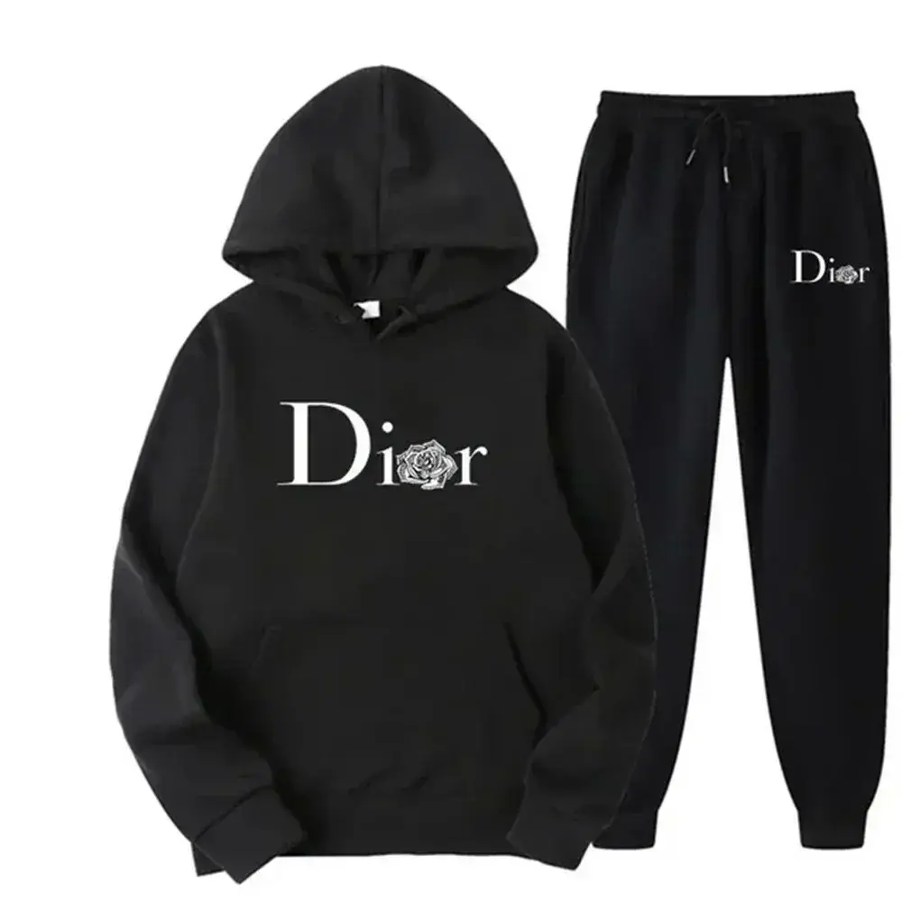 New Men's Fashion Fitness Outdoor Jogging and Casual Sets, Autumn Two-piece Long