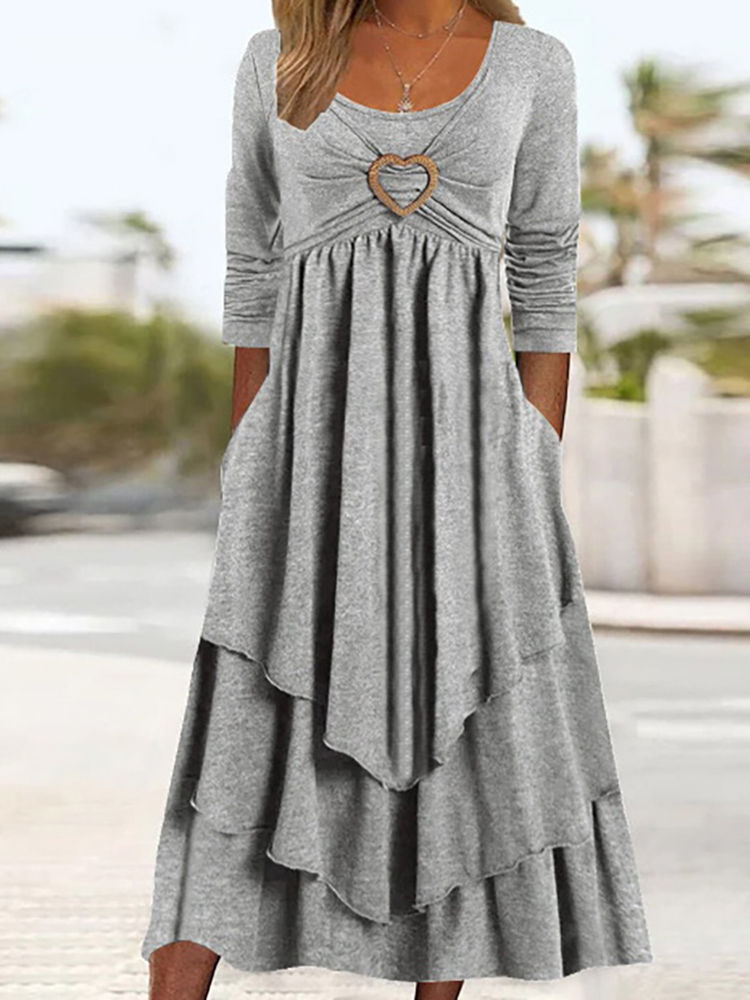 Women's Tea-Length Occasion Dress