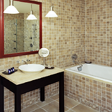 interior of modular hotel room