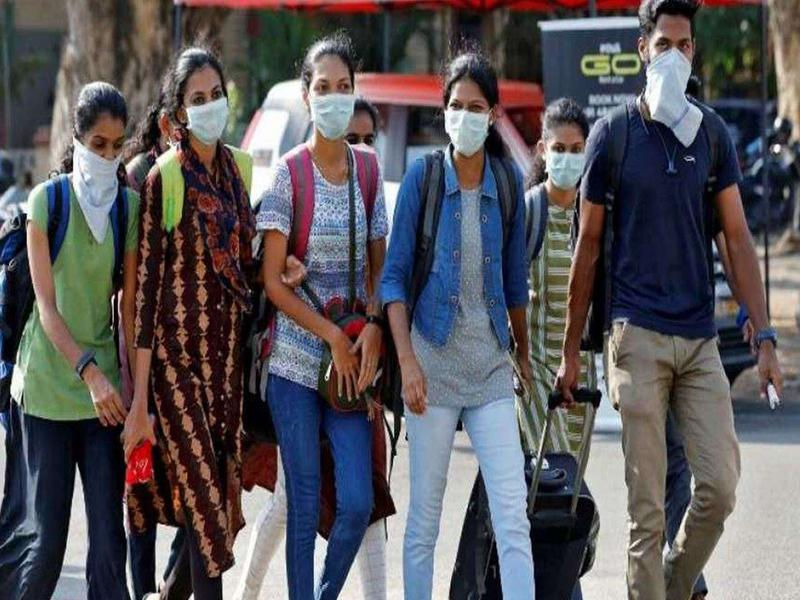 People with face mask