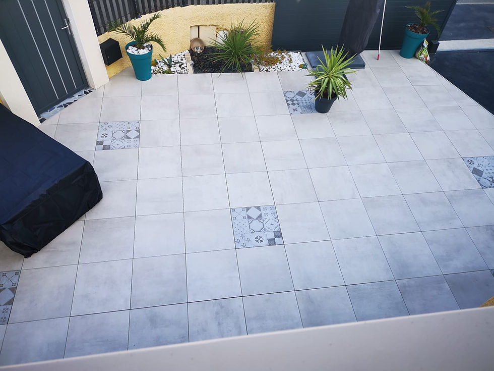 terrasse en dalle céramique