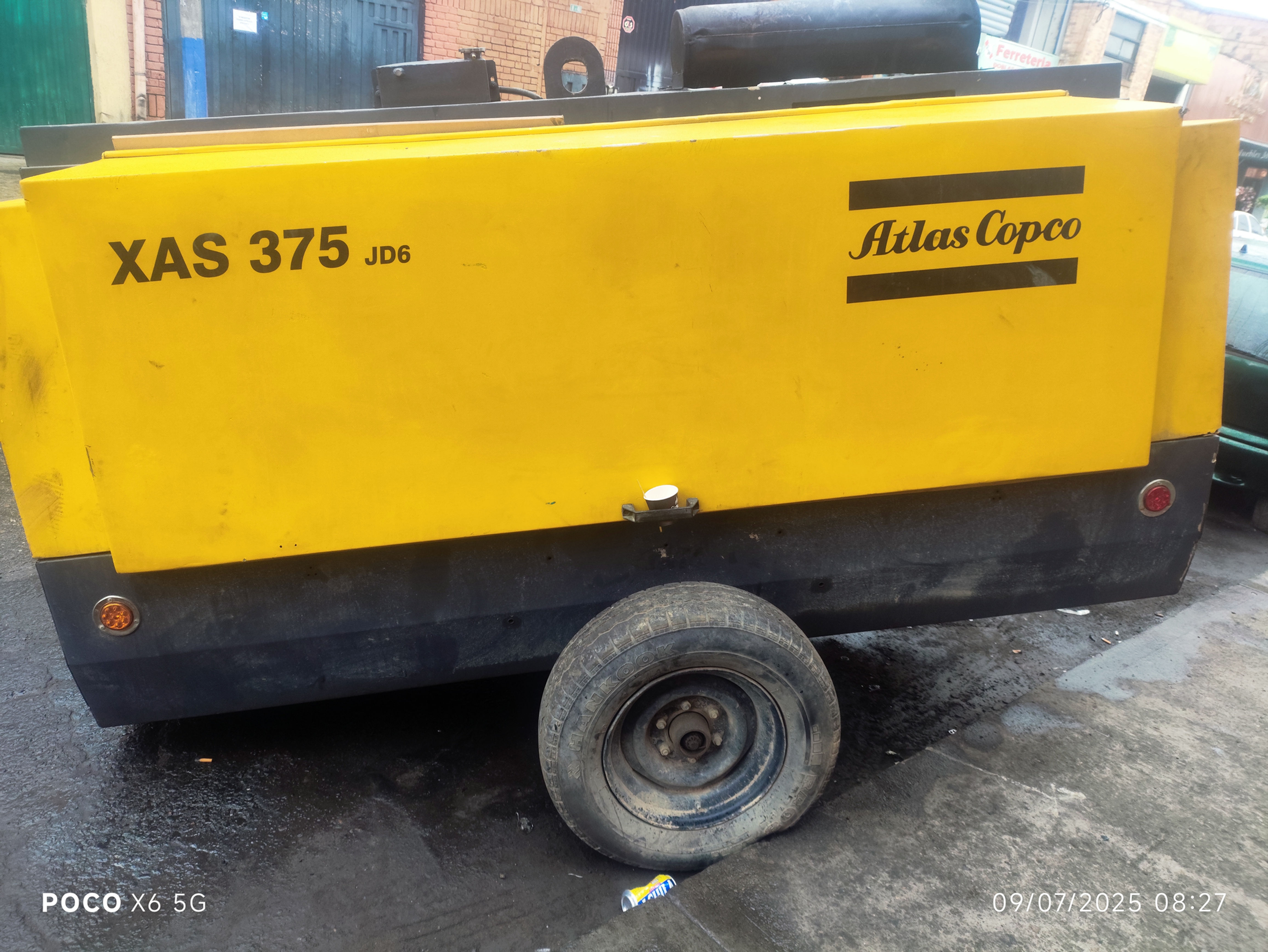 Compresor Portatil Atlas Copco 375 cfm