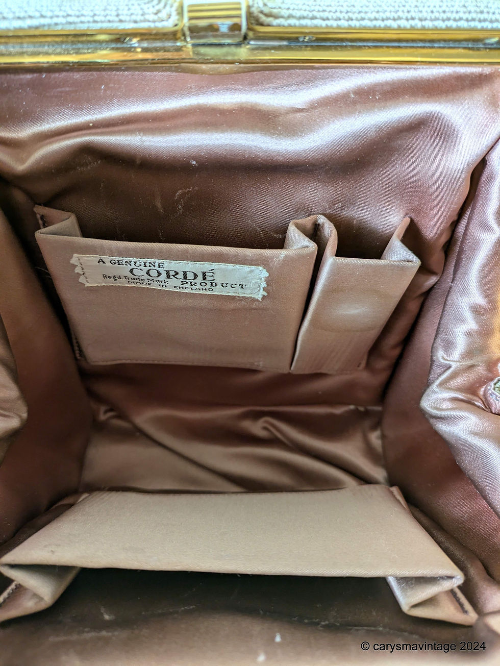 Thumbnail: Corde cream beige handbag