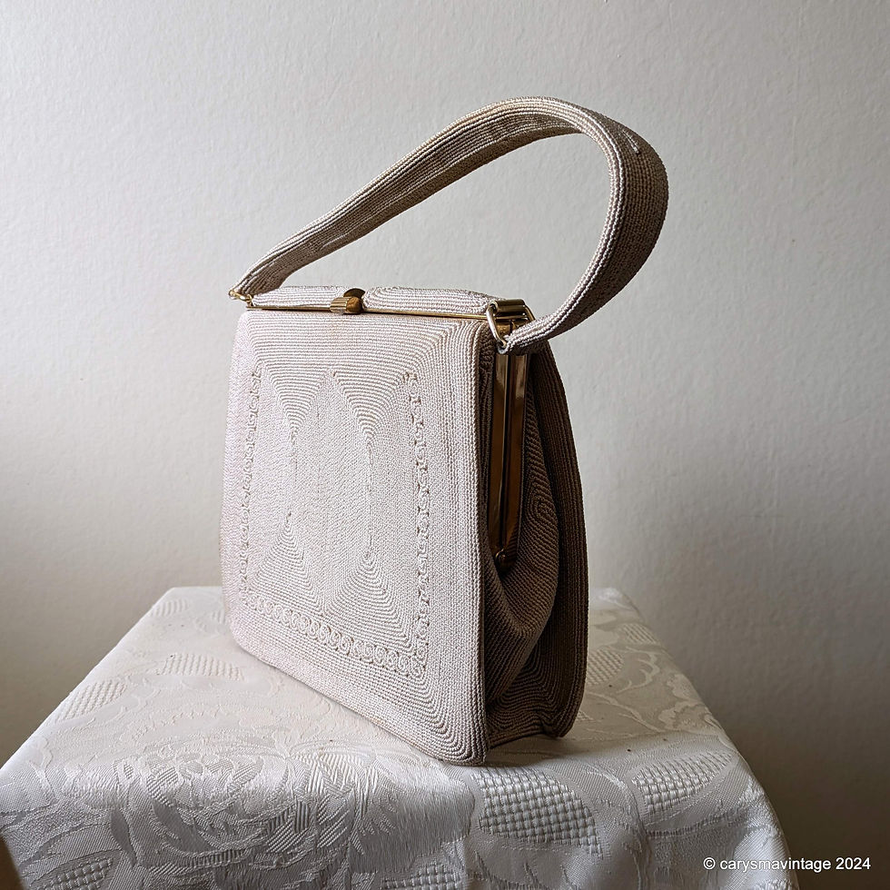 Thumbnail: Corde cream beige handbag