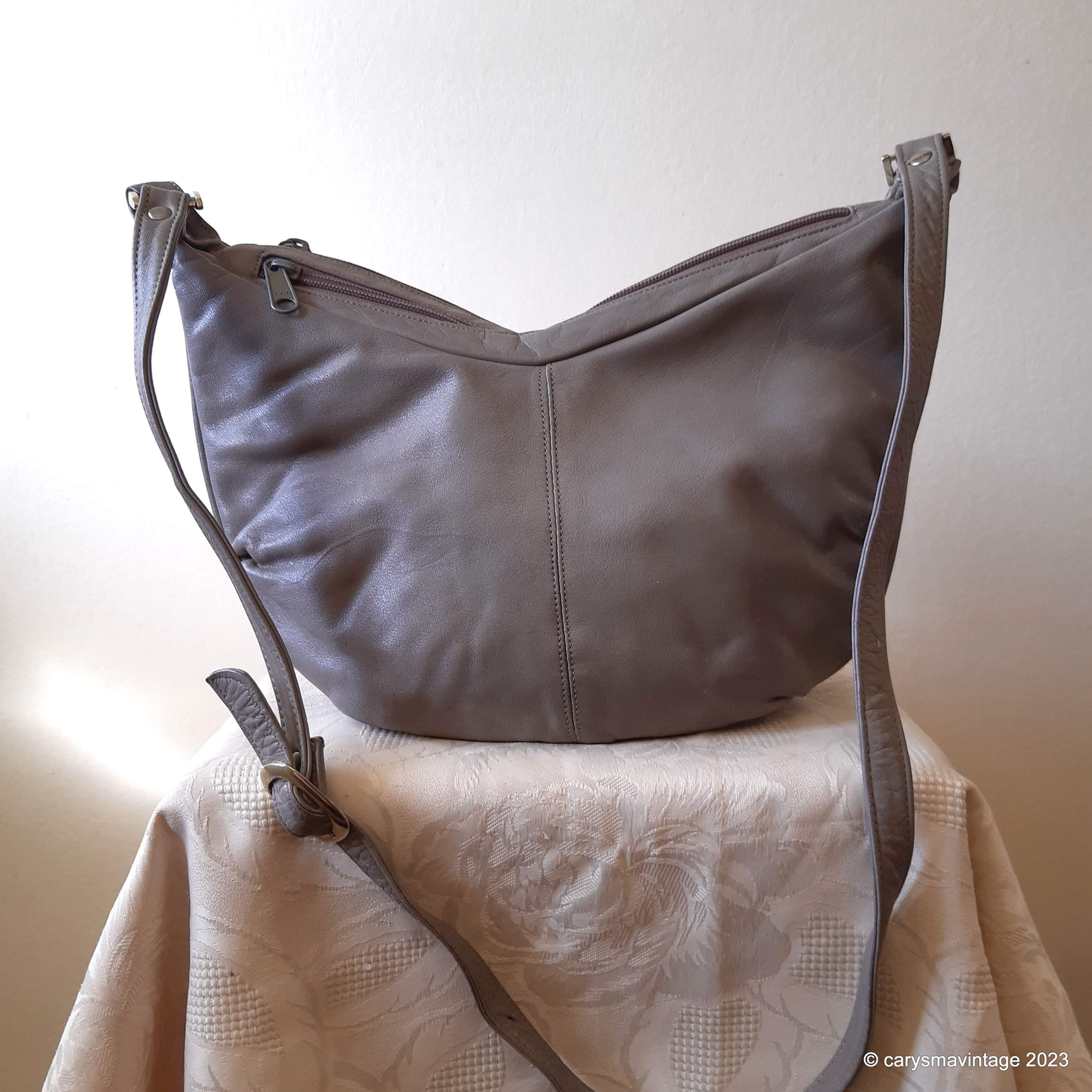 Tula (by Radley) vintage taupe soft leather shoulder bag