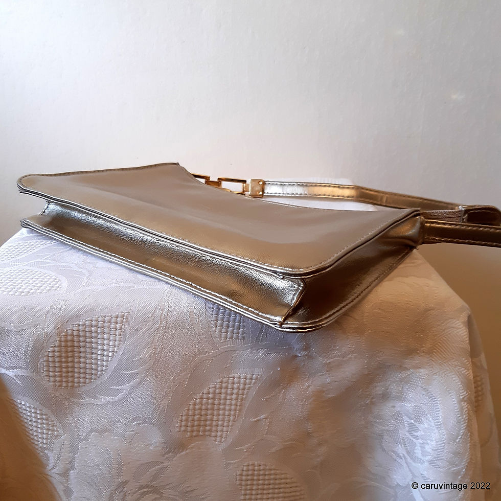 Thumbnail: Jane Shilton Clubhouse shiny gold vinyl evening bag