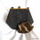 Thumbnail: Waldybag black glitter hexagonal small evening bag
