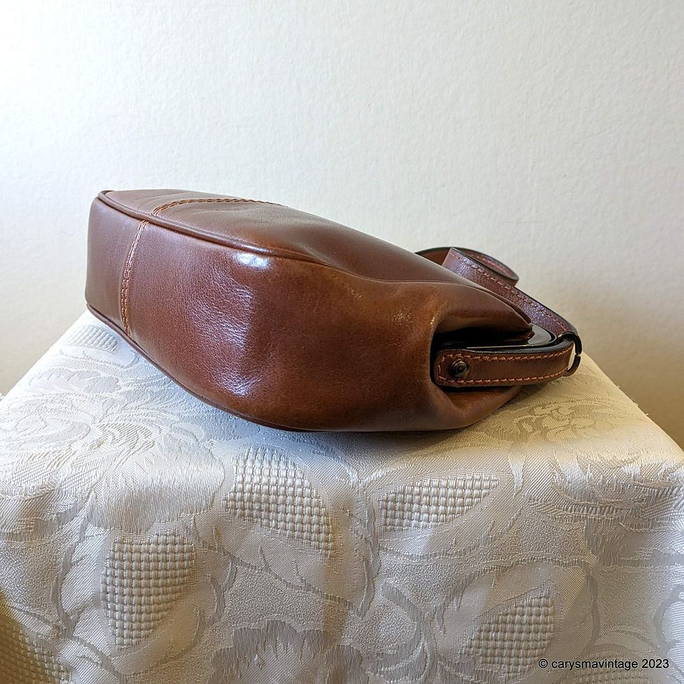 Thumbnail: Carriage brown leather small handbag
