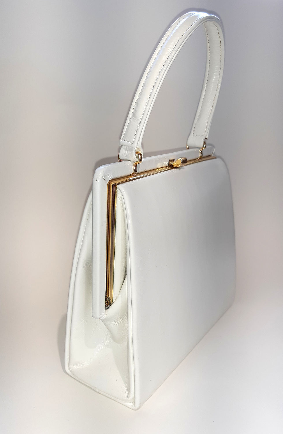 Thumbnail: Eros white leather handbag