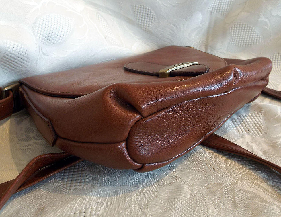 Thumbnail: Picard tan leather shoulder or cross body bag