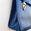 Thumbnail: i Santi teal blue reptile effect shoulder bag