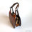 Thumbnail: 1960s Pexella copper bronze patent leather rigid boxy handbag