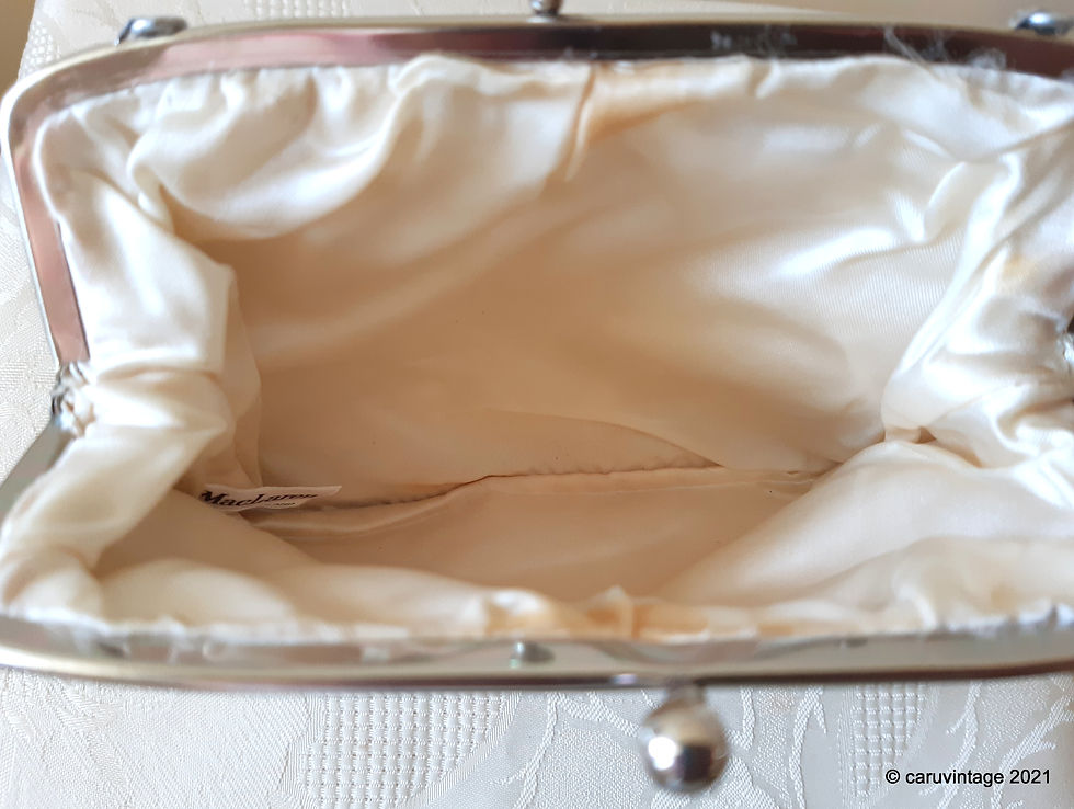 Thumbnail: MacLaren 1950s/1960s silver textured evening bag