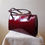 Thumbnail: Hamilton burgundy wine patent leather classic style handbag