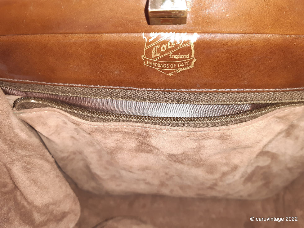 Thumbnail: Lodix rich chocolate brown patent leather handbag