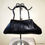 Thumbnail: Freedex black soft leather long dolly style handbag